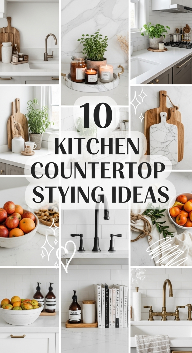 10 kitchen countertop styling