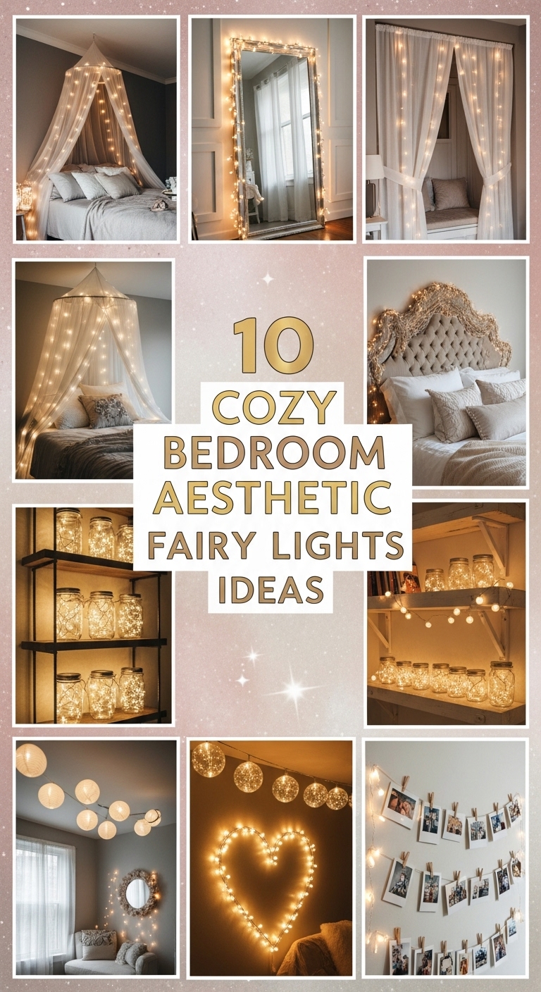 10 Cozy Bedroom Aesthetic Fairy Lights