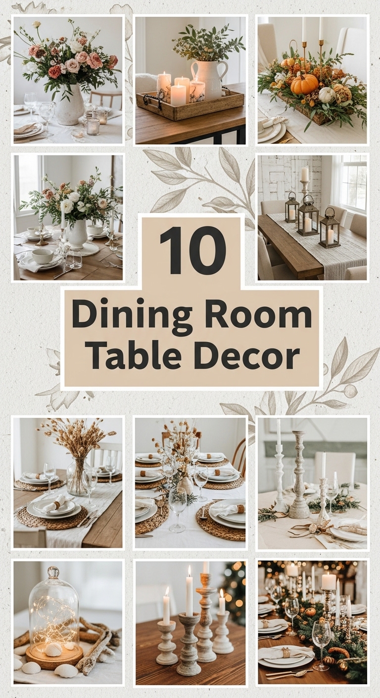 10 Dining Room Table Decor
