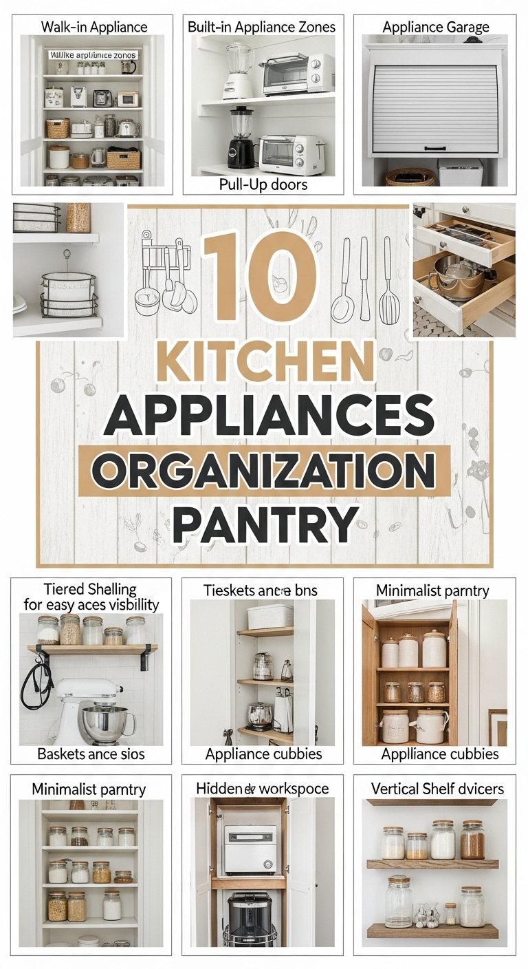 10 Kitchen Appliances Organization Pantry