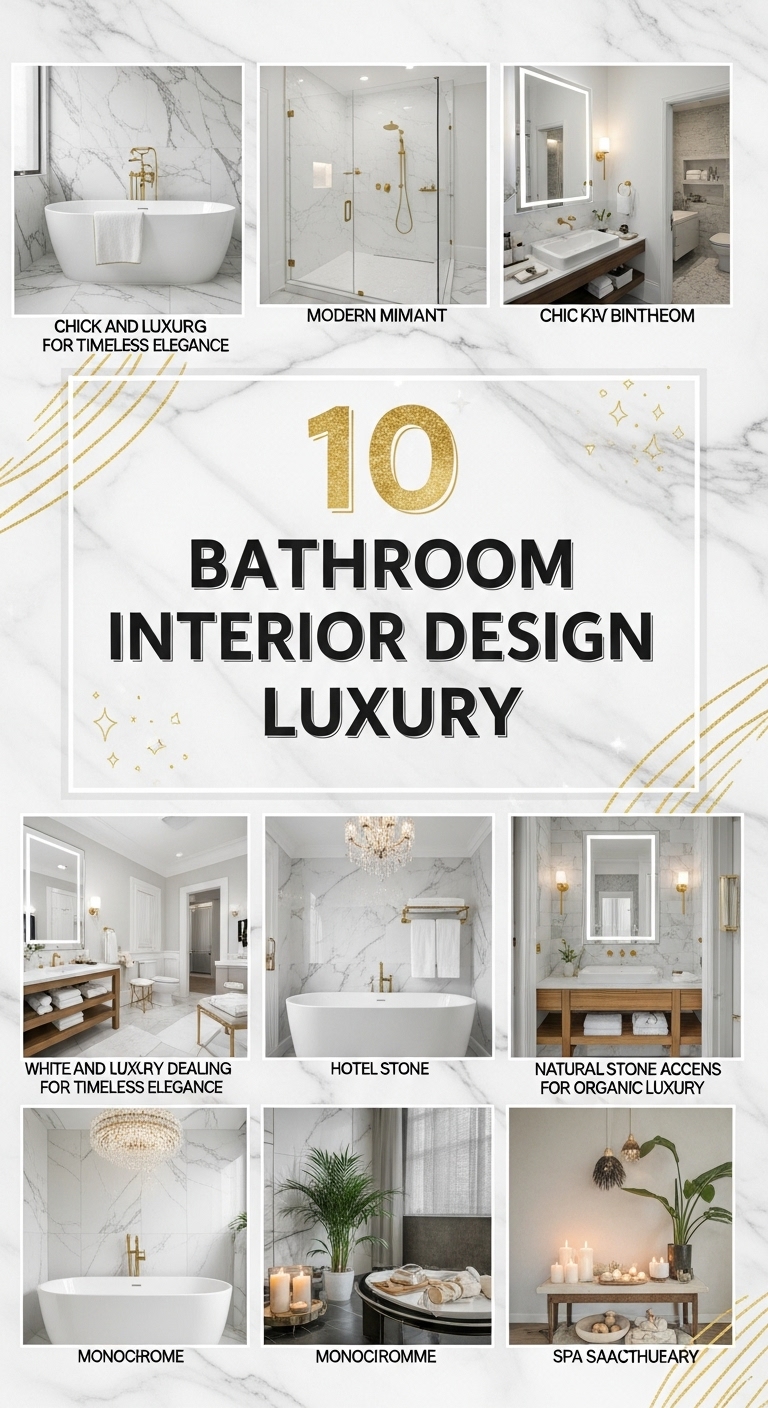 10 Bathroom Interior Design Luxury
