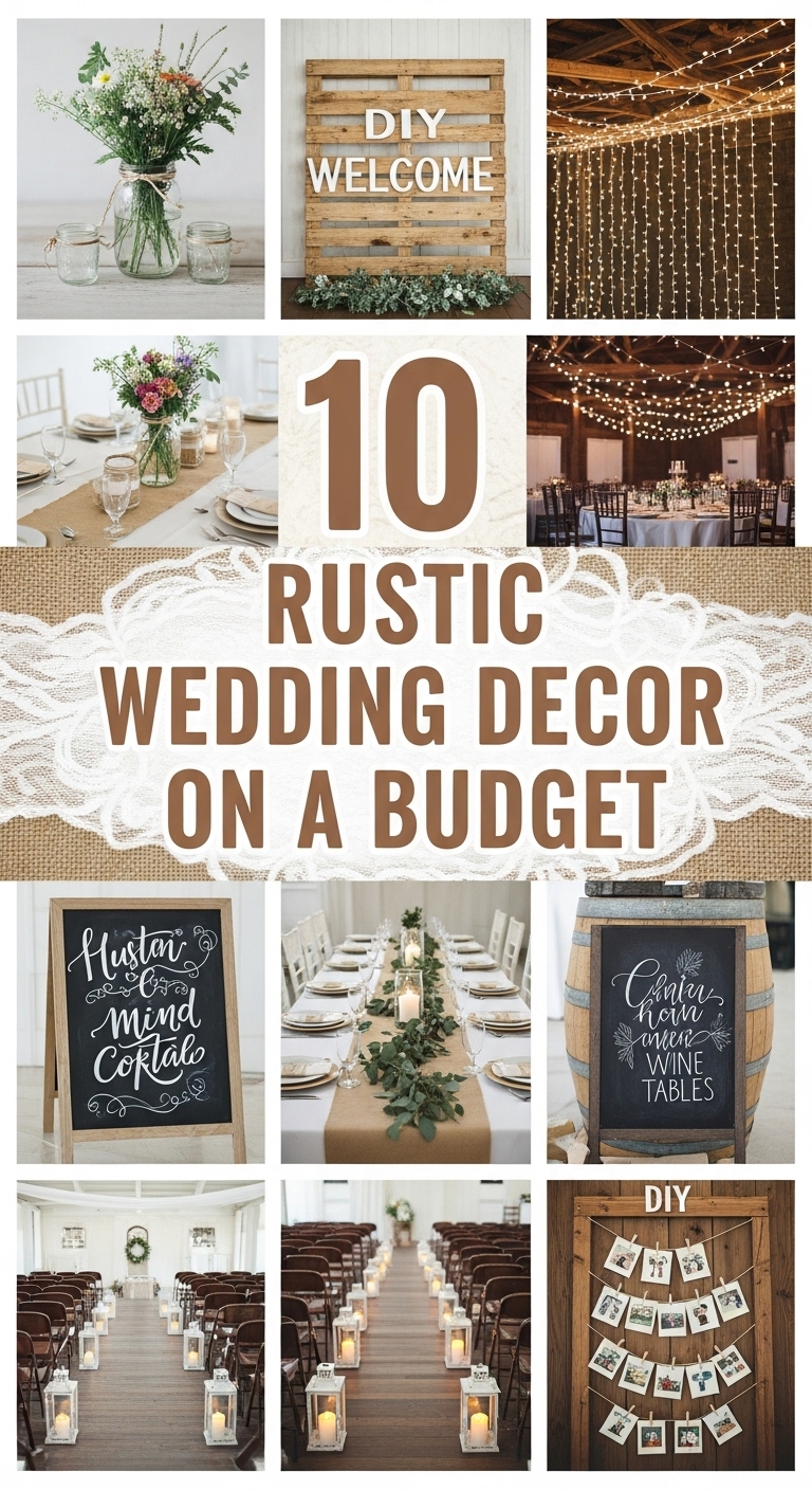 10 Rustic Wedding Decor On A Budget