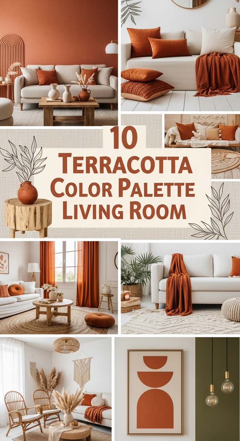 10 Terracotta Color Palette Living Room