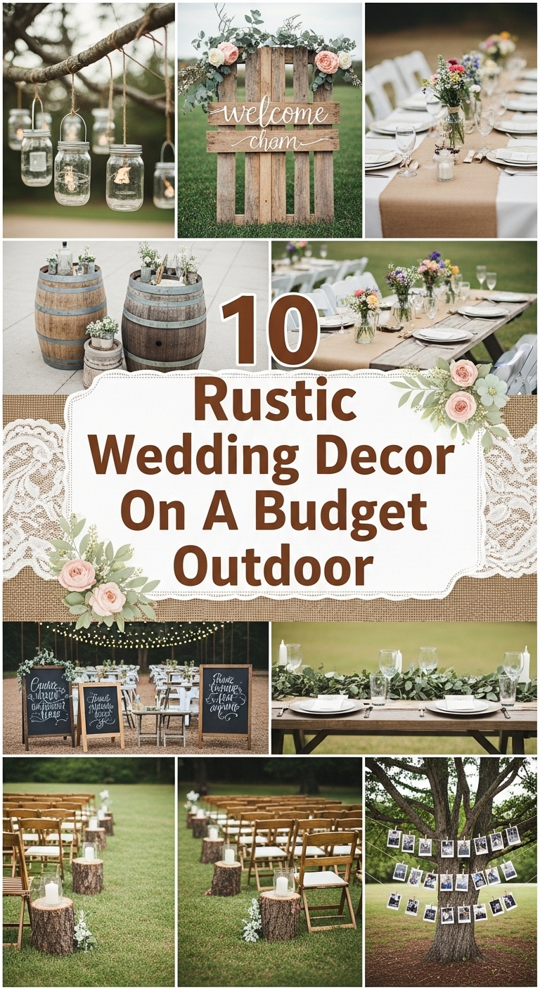 10 Rustic Wedding Decor On A Budget Outdoor