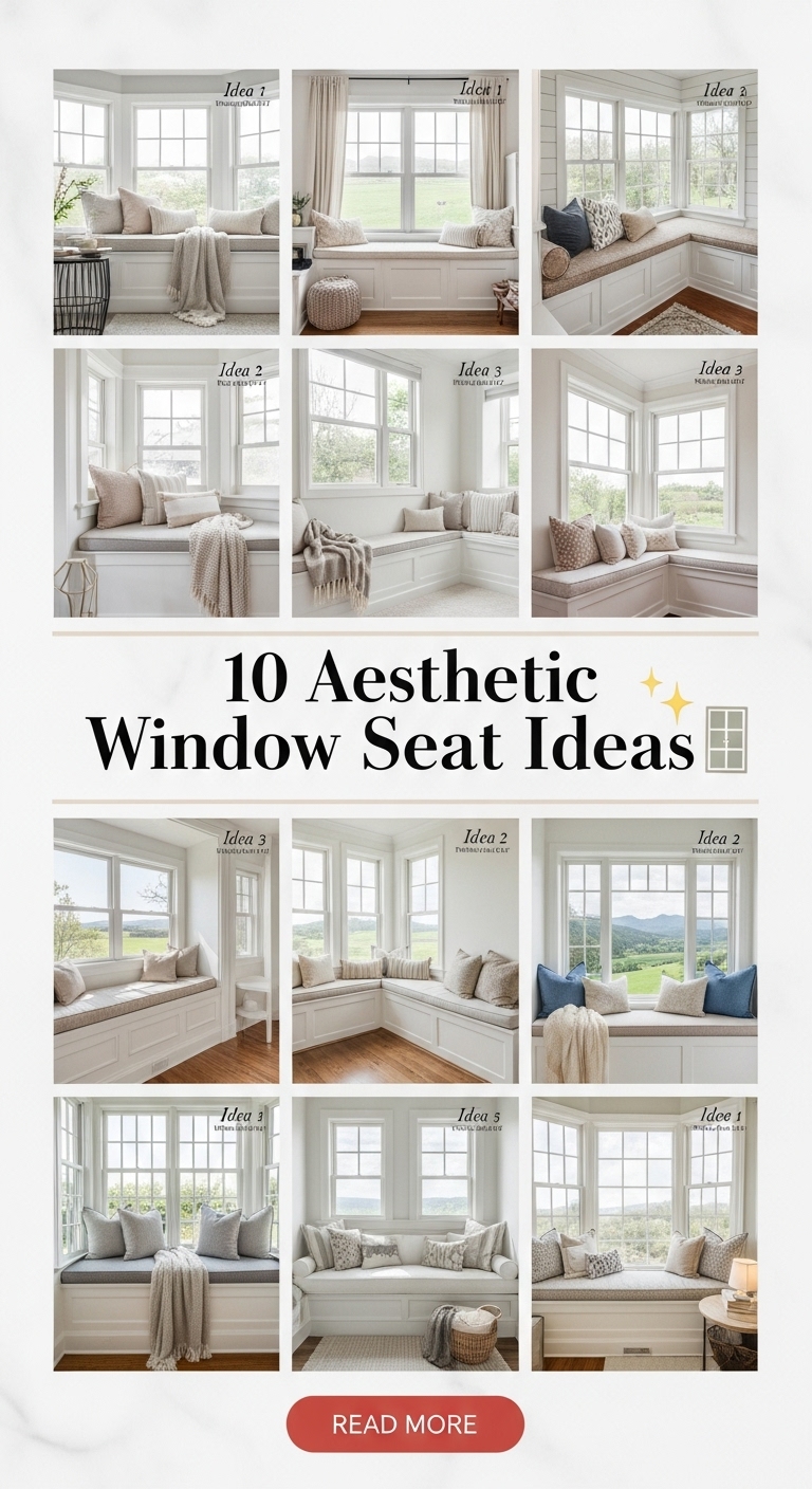 10 Aesthetic Window Seat Ideas