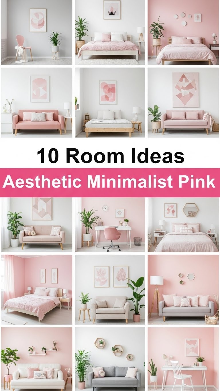 10 Room Ideas Aesthetic Minimalist Pink